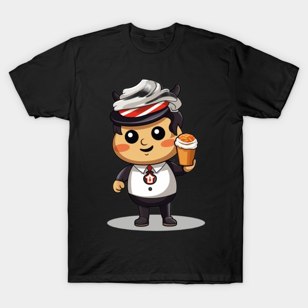 kawaii ice cream cone junk food T-Shirt cute  funny T-Shirt by nonagobich